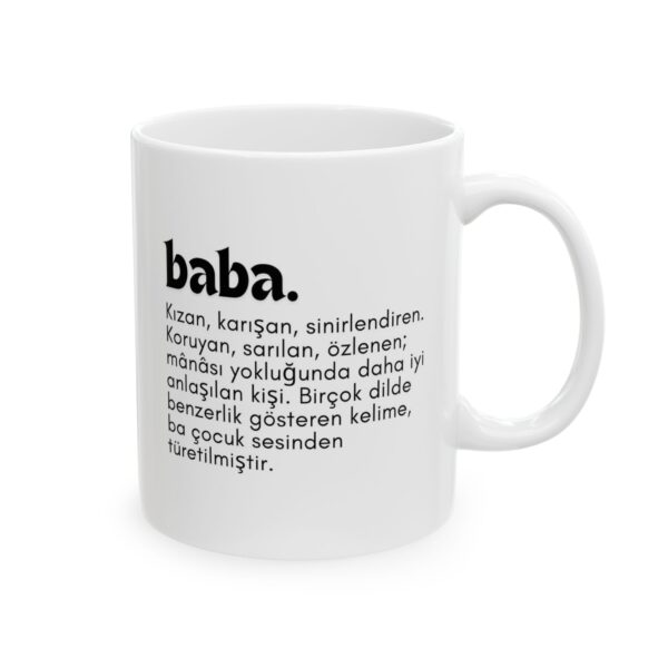 Baba Kızan Karışan Babalar Günü - Doğum Günü Hediyesi - Hediye Porselen Kupa Bardak - Görsel 2