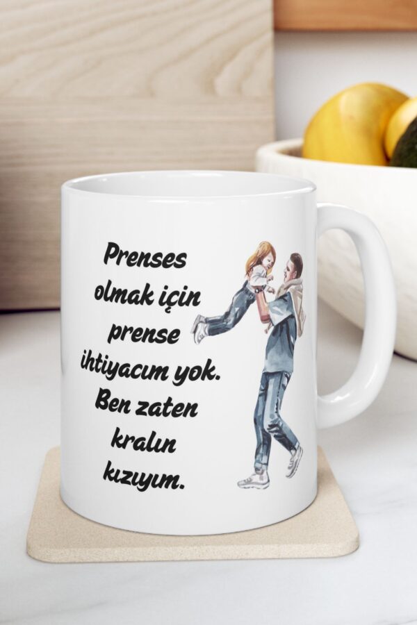 Kralın Kızı Babalar Günü – Doğum Günü Hediyesi – Hediye Porselen Kupa Bardak