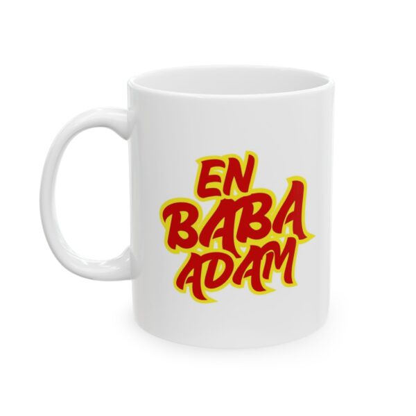 En Baba Adam Sarı Kırmızı renklerde Babalar Günü - Doğum Günü Hediyesi - Hediye Porselen Kupa Bardak - Görsel 2