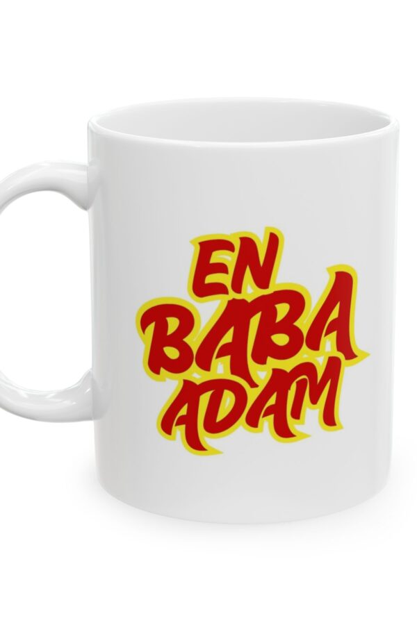 En Baba Adam Sarı Kırmızı renklerde Babalar Günü – Doğum Günü Hediyesi – Hediye Porselen Kupa Bardak