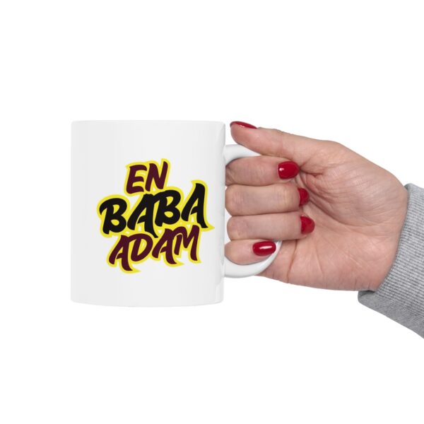 En Baba Adam Sarı Siyah renklerde Babalar Günü - Doğum Günü Hediyesi - Hediye Porselen Kupa Bardak - Görsel 6
