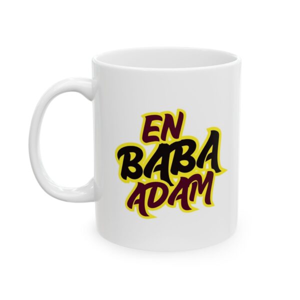 En Baba Adam Sarı Siyah renklerde Babalar Günü - Doğum Günü Hediyesi - Hediye Porselen Kupa Bardak - Görsel 2