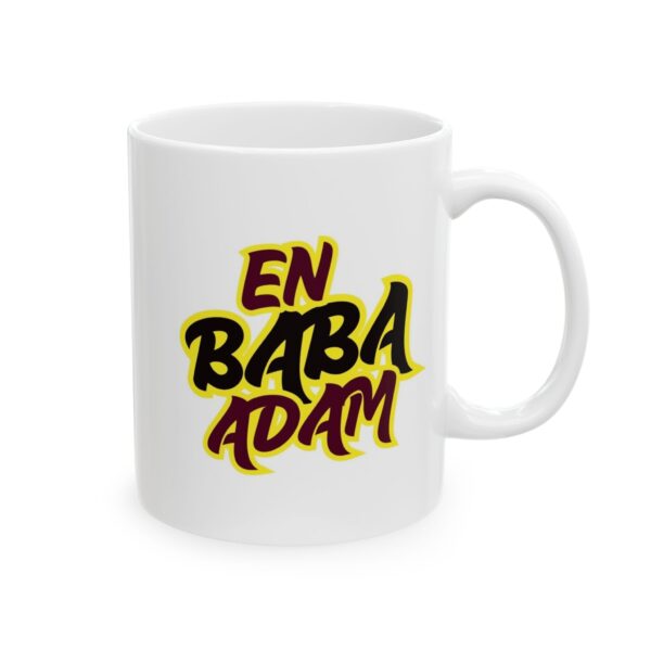 En Baba Adam Sarı Siyah renklerde Babalar Günü - Doğum Günü Hediyesi - Hediye Porselen Kupa Bardak - Görsel 3