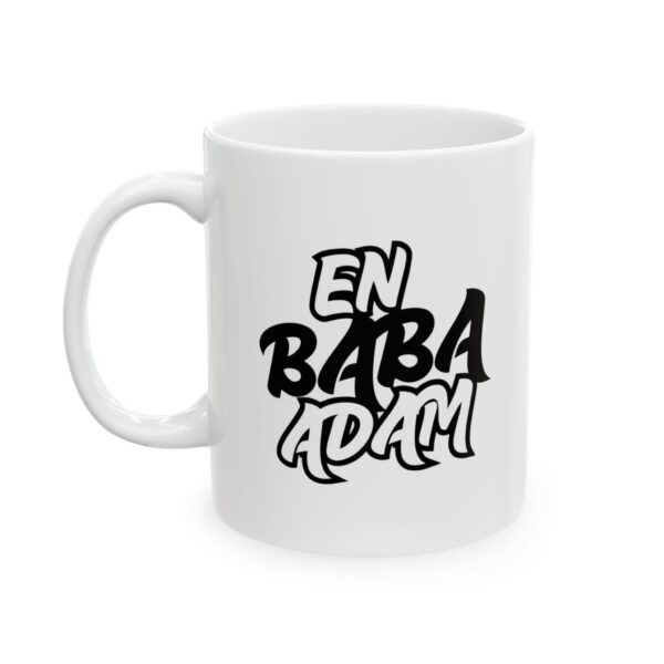 En Baba Adam Siyah Beyaz2 renklerde Babalar Günü - Doğum Günü Hediyesi - Hediye Porselen Kupa Bardak - Görsel 2