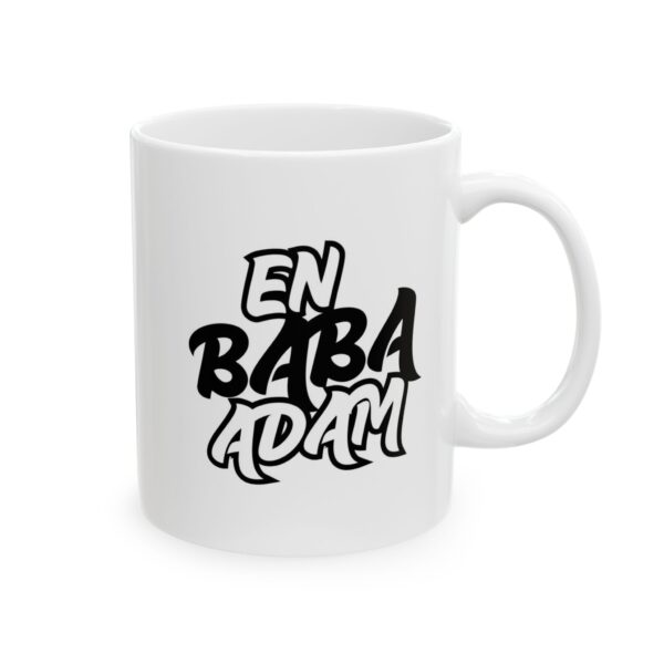 En Baba Adam Siyah Beyaz2 renklerde Babalar Günü - Doğum Günü Hediyesi - Hediye Porselen Kupa Bardak - Görsel 3