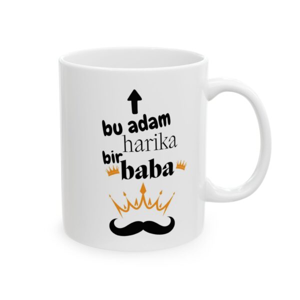 Bu Adam Harika Baba Babalar Günü - Doğum Günü Hediyesi - Hediye Porselen Kupa Bardak - Görsel 2