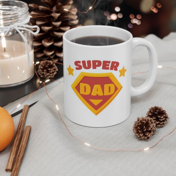 Süper DAD Babalar Günü - Doğum Günü Hediyesi - Hediye Porselen Kupa Bardak - Görsel 3